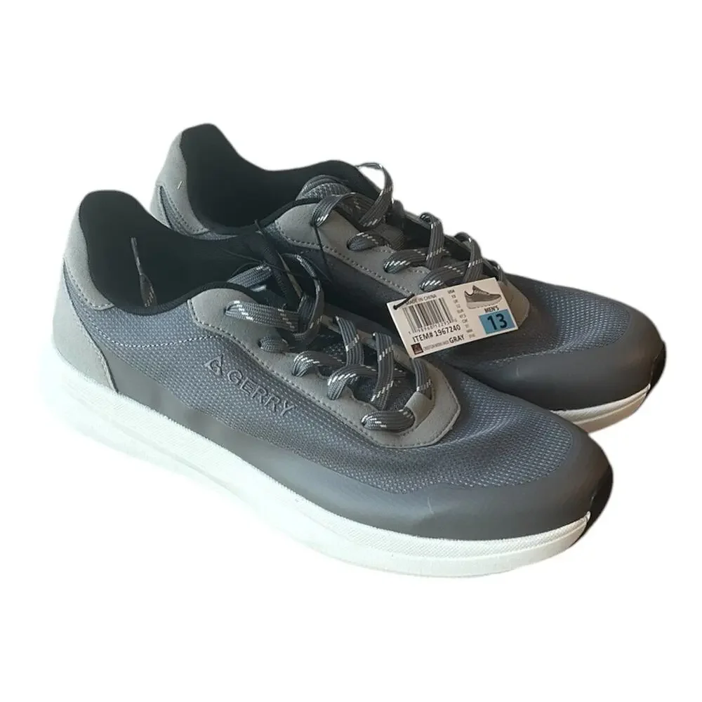 Gerry Men's Creston Shoe, Lightweight, Lace Up, Gray, Size 13